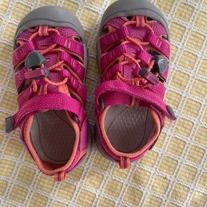 Keen Kids Pink and Orange Sandals size 10